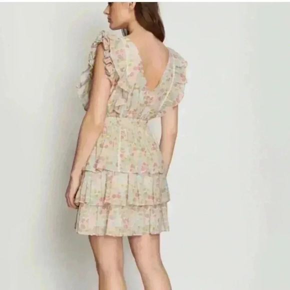 Love the label floral tiered dress Xsmall - Picture 2 of 4